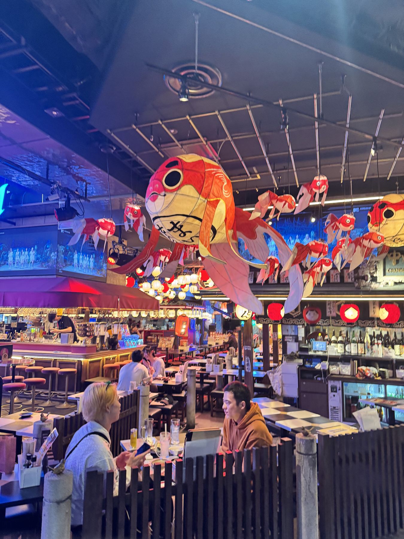 Izakaya with goldfish lanterns